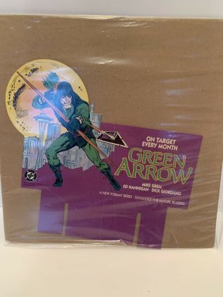 Vintage Dc Comics Green Arrow Comic Book Store Counter Display Rare 1987