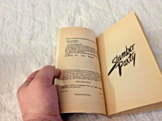 Slumber Party BOOK Christopher Pike YA HORROR Good RARE 1985 POINT 2