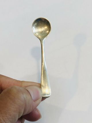 Vtg Marked Sterling Silver.  925 Tiny Mini Spoon 2.  25” - 3.  7g