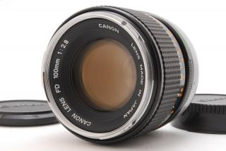 Canon Fd 100mm F/2.  8 Portrait Mf Prime Rare " O " Lens From Japan