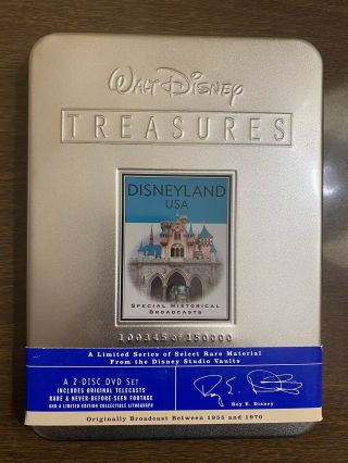 Walt Disney Treasures Disneyland Usa Dvd 2 Disc Set Rare Oop