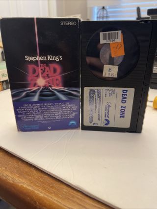 Beta Tape Stephen King’s The Dead Zone Betamax Best Horror Film Rare Oop Not Vhs