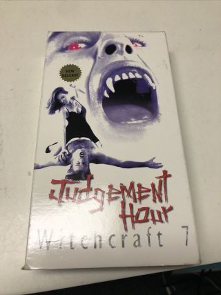 Witchcraft 7 Judgement Hour Vhs Apix Horror Sov Cult Rare Oop Htf Vampire Demon