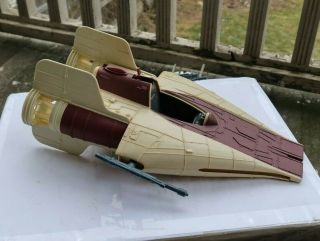 Rare Vintage Star Wars Droids A - Wing Fighter Ship Plane 1985 Kenner Vehicle Look