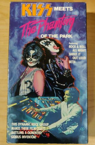 Kiss Meets The Phantom Of The Park (vhs1988) Orig/rare Not Rated Paul,  Gene,  Ace