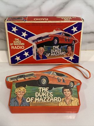 Rare Vintage 1981 Dukes Of Hazzard Portable Am Radio