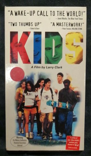 Kids (vhs,  1996) Rare Cult Shocker / Larry Clark/rosario Dawson