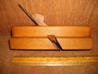 V361 Antique Wood Molding Plane Complex 2 1/4 " Wide Mark Hard To Read