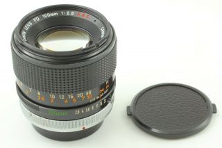 Rare " O " 【near Mint】 Canon Fd S.  S.  C.  100mm F/2.  8 Ssc Mf Lens From Japan