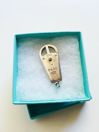 Rare Authentic Tiffany & Co 1837 Sterling 925 Valet Keychain With Box