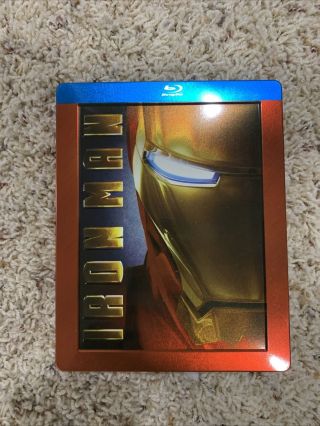 Marvel Iron Man 1 2008 Future Shop Exclusive Blu - Ray 2 Disc Steelbook Rare Oop