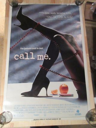Call Me - 27x41 Movie Poster One Sheet Rolled 1988 Rolled & Rare
