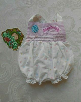 Vintage Cabbage Patch Kids Doll Sun Suit / Romper With Hearts