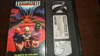 Halloween 3: Season Of The Witch (vhs) Good Times Rare Horror Silver Shamrock
