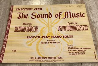 Vintage Selections From The Sound Of Music Easy - To - Play Piano Solos - Paperback