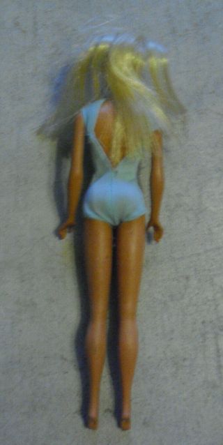 Vintage 1966 Mattel Japan 2 Blonde Barbie Doll with Click Knees and Swimsuit 2