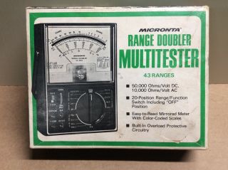 Vintage Radio Shack Micronta Range Doubler Multi Tester 22 - 204b