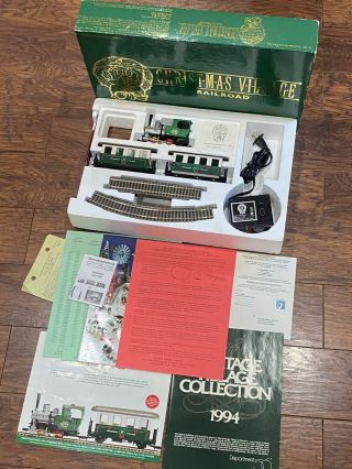 Rare Fleischmann Dept 56 Christmas Village Railroad Set 941 - Limited Edition