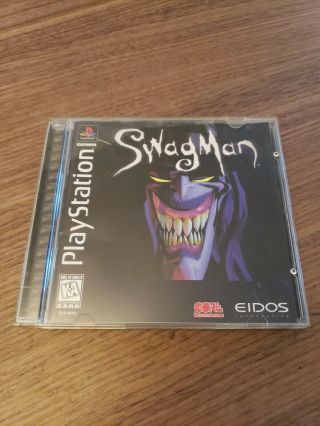 Swagman Ps1 (sony Playstation 1,  1997) Rare Complete Cib Black Label