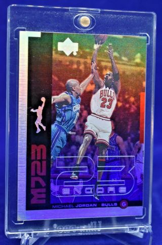 Michael Jordan Ud Encore Mj23 M11 Rainbow Refractor Sp Rare Chicago Bulls