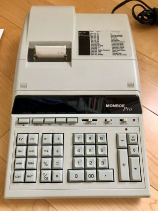 Monroe Pro Desktop Calculator - The Ultimate Best They Ever Made.  Rare 1 Owner