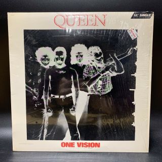 Queen ‎– One Vision 12 " [capitol] Rare 1985 Vinyl Single Ex,  Still In Shrink