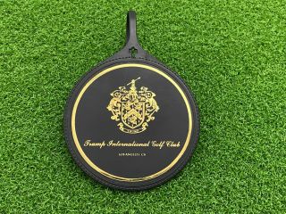 Rare Vintage Trump International Golf Club Bag Tag Black & Gold Los Angeles,  Ca