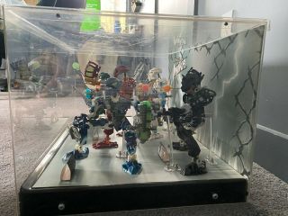 Lego Bionicle Toa Inika Six Figure Clear Store Display Case - Very Rare 2