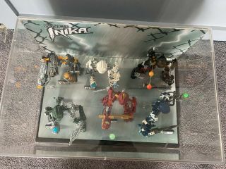 Lego Bionicle Toa Inika Six Figure Clear Store Display Case - Very Rare 3