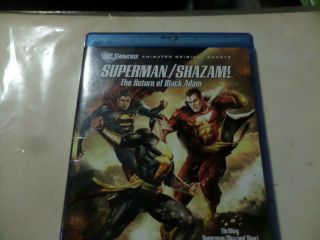 Superman/shazam: The Return Of Black Adam Blu - Ray Disc (out Of Print) Rare