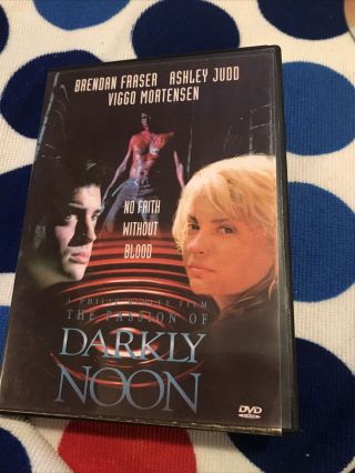 The Passion Of Darkly Noon (dvd,  2008) Rare,  Oop Ashley Judd Brendan Fraser
