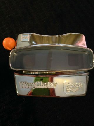 Gaf Viewmaster Viewer Very Rare Silver Model L,  Ny Toy Fair W/ Reel 1 Of A Kind