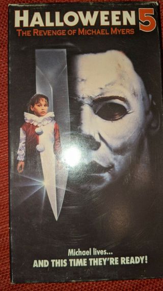 Halloween 5 VHS VCR Video Tape Movie Donald Pleasence HorrorCBS FOX RARE RELEASE 2