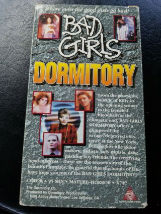 BAD GIRLS DORMITORY VHS OOP Rare Video Exploitation Movies women in prison 3