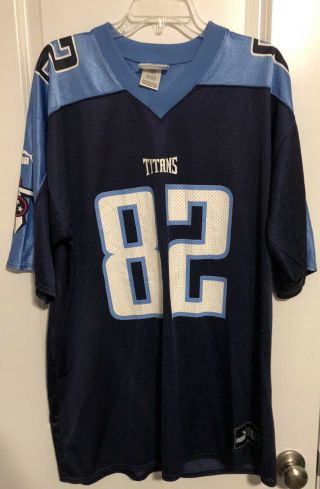 Rare - Vintage Puma Tennessee Titans Yancy Thigpen Jersey 82 Size Large G