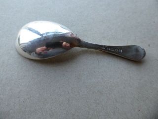 Antique Victorian Tea Caddy Spoon Silver Plate Bead and Floral Pattern 2