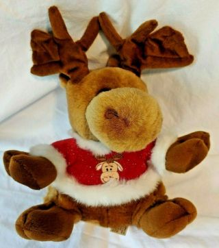 T L Toys Hk Ltd Singing Moving Christmas Moose Wish You A Merry Chrismoose Rare