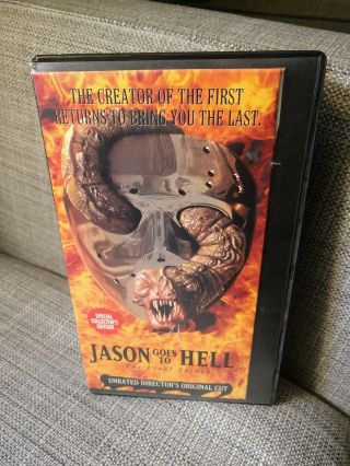 Jason Goes To Hell Vhs Unrated Director 