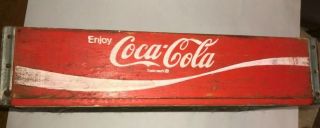 Rare Vintage Coca Cola Wooden Crate/case Chattanooga 1971