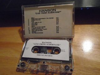 Rare Advance Promo Hanson Cassette Tape Live From Albertane Mmmbop Oklahoma Bros