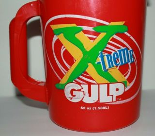 Rare Vintage 7 Eleven X - treme Big Gulp Insulated Cup Mug Red Aladdin 2