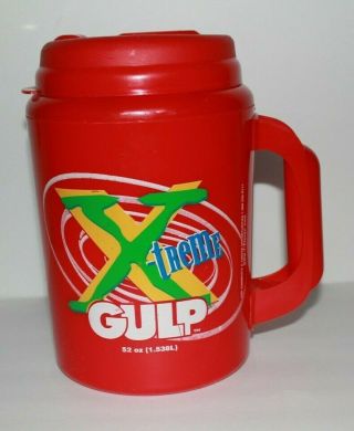 Rare Vintage 7 Eleven X - treme Big Gulp Insulated Cup Mug Red Aladdin 3