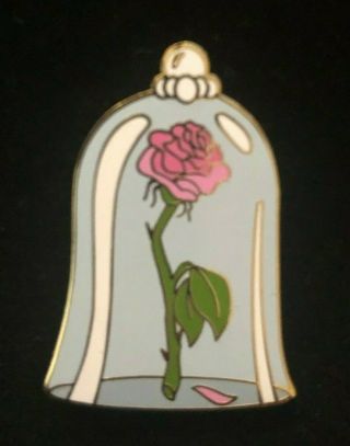 Disney Pin - Wdw - Beauty And The Beast - Enchanted Rose - Rare Collectible