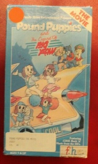 Pound Puppies - The Legend Of Big Paw (vhs 1988) Rare
