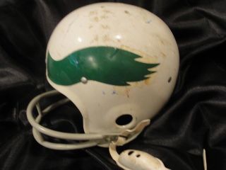 Extremely Rare Vintage Philadelphia Eagles White Nfl Helmet By Rawlings