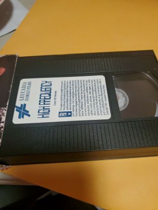 High Frequency (VHS) cult action 80 ' s RARE Not on DVD 3