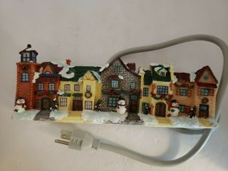 6 Outlet Power Electrical Surge Protector Strip Christmas Village Decor Rare