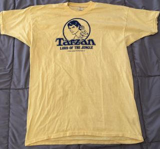 Rare Vtg From Lou Scheimer Estate Filmation Studios Staff T - Shirt Tarzan,  Xl
