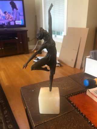Ballerina Bronze Sculpture By Paul Fairley Rare Limite /500 1948 - 1991 Great Gift