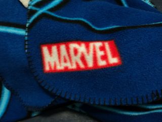 Rare Marvel Spiderman Fleece Throw Blanket 43 " X 65 " Double Sided